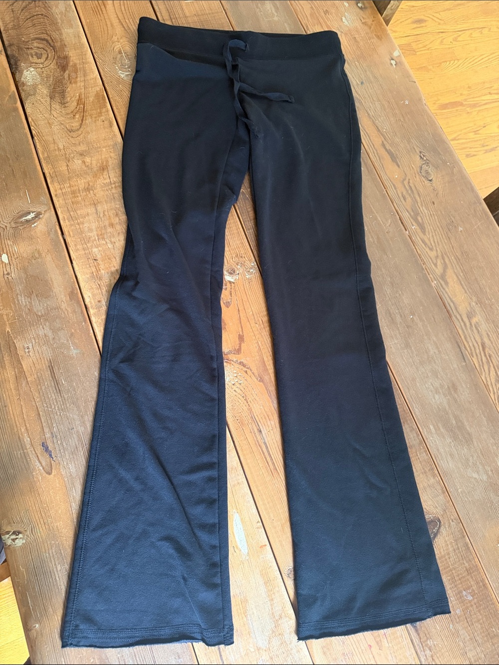 Aeropostale Black Wide-Leg Drawstring Pants